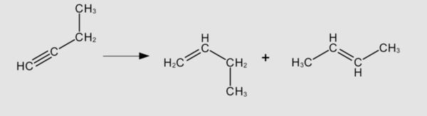 Hidrogenering van 1-butyn