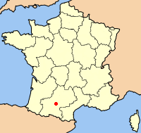 Poziția localității Toulouse
