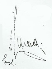 signature d'Eduardo Lonardi