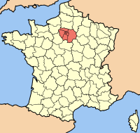 Localisacion de l’Ila-de-France en France