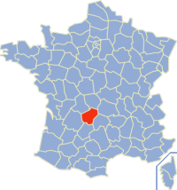 Localizacion de Corresa en França