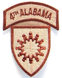 Patch as worn over 149th Armor Brigade (now disbanded)