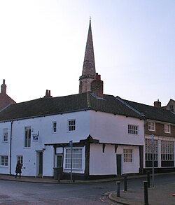 White two-story building