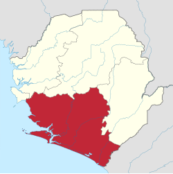 Location of Southern Province