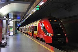 Fast Urban Railway at Chopin Airport station