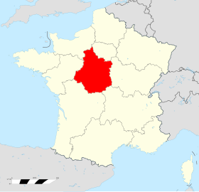 Localisation de Centre-Val de Loire