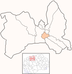 Location of سینتر بلدیہ (اسکوپیہ)