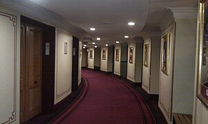 Second Tier corridor, facing West from Door 6