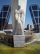 Monumento a Calvo Sotelo (1960), de Carlos Ferreira (Madrid, plaza de Castilla)