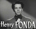 Henry Fonda dans le générique de l'Insoumise.