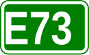 Zeichen der Europastraße 73