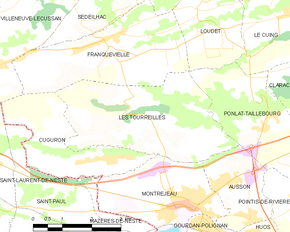 Poziția localității Les Tourreilles
