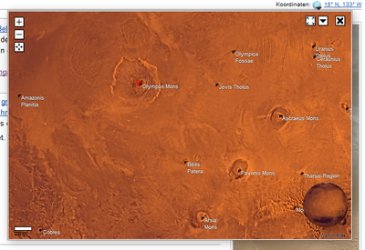 Mars coordinates on the WikiMiniAtlas