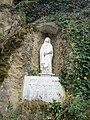 Estatua del Còr immaculat de Maria. #Sur son socle est inscrit ː O vous tous qui passez, voyez s'il est une douleur semblable à la mienne#