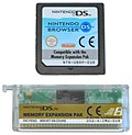 DS Browser cartridge and DS Lite Memory Pak