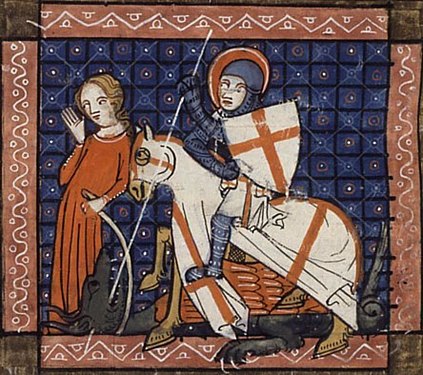 Miniature from a manuscript of Legenda Aurea, Paris, 1348.