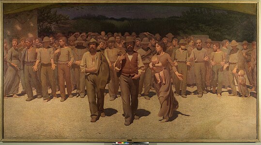 The Fourth Estate by Giuseppe Pellizza da Volpedo (1868–1907)