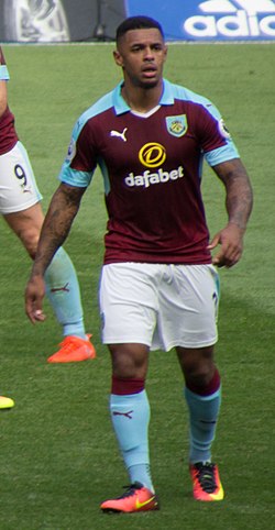 Andre Gray a Burnley színeiben 2016-ban