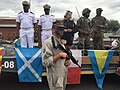 Naval officers and marines of the Namibian Navy