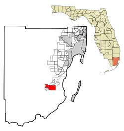 Location in Miami-Dade County and the U.S. state of Florida