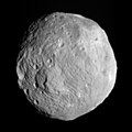 Image 38Asteroid 4 Vesta, imaged by the Dawn spacecraft (2011) (from Space exploration)