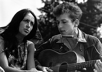 Joan Baez and Bob Dylan