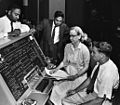 Image 18Grace Hopper at the UNIVAC keyboard, c. 1960. Grace Brewster Murray: American mathematician and rear admiral in the U.S. Navy who was a pioneer in developing computer technology, helping to devise UNIVAC I. the first commercial electronic computer, and naval applications for COBOL (common-business-oriented language).