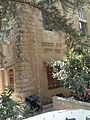 Or Zaruaa Synagogue, Jerusalem, Israel founded in 1926 by Rabbi Amram Aburbeh in Nahlat Ahim neighbourhood, Jerusalem, Israel, exterior photo of the building declared as historic preservation cultural heritage site, on 3 Refaeli street.