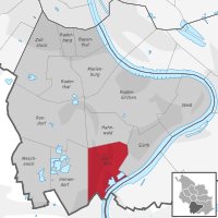 Lage des Stadtteils Godorf im Stadtbezirk 2