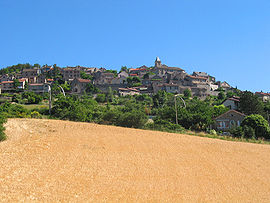 The village seen from the Tarn valley