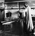 Image 8Louis Pasteur experimenting on bacteria, c. 1870 (from History of medicine)