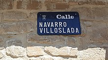 Navarro Villoslada kalea, Zarrakaztelun.