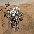 Image 20Self-portrait of Curiosity rover on Mars's surface (from Space exploration)