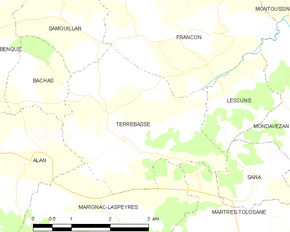 Poziția localității Terrebasse