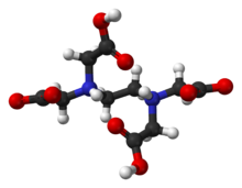 Model kroglic in paličic etilendiamintetraocetne kisline