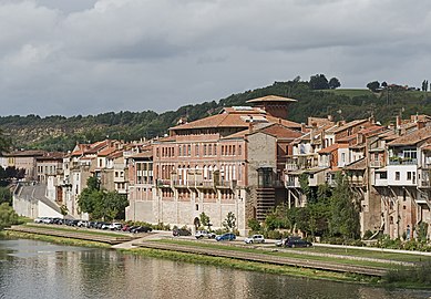 Façade sur le Tarn.