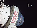 Image 49Earth and the Moon as seen from cislunar space on the 2022 Artemis 1 mission (from Outer space)