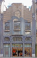 Art Deco facade, Alsace-Lorraine street (c. 1930)