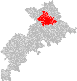 Location within the Haute-Garonne department