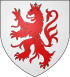 Arms of Sélestat: On a white field, a red crowned lion rampant