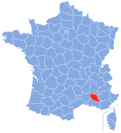 Location of Vaucluse in France