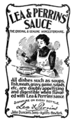 A 1900 advertisement for Lea & Perrins Worcestershire sauce