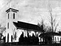 La première église baptiste en 1909.