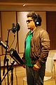 Image 8A Mexican son jarocho singer recording tracks at the Tec de Monterrey studios (from Recording studio)
