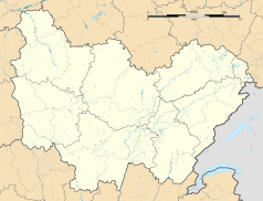 Mapa konturowa Burgundii-Franche-Comté, w centrum znajduje się punkt z opisem „Boncourt-le-Bois”