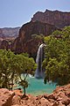 Image 1Presence of colloidal calcium carbonate from high concentrations of dissolved lime turns the water of Havasu Falls turquoise. (from Properties of water)