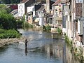 Pescador al Vesdre a la vila de Limburg