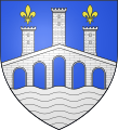 Escut de Vilanèva, caplòc de districte puei d'arrondiment.