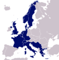 1954 (12 members): CERN is founded [a] (1954-1990 borders)