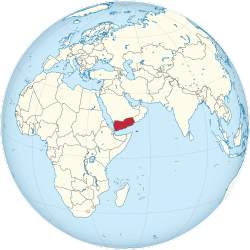 Location of Yemen